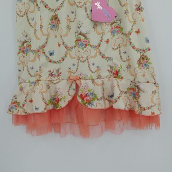 Sugar Thrillz Lush Opulence Corset Skirt Set Sz L Spring Chappell Roan - Picture 12 of 16